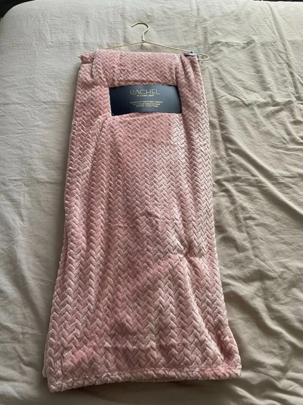NWT Rachel Roy Oversized Textured Throw Blanket 60 x 70